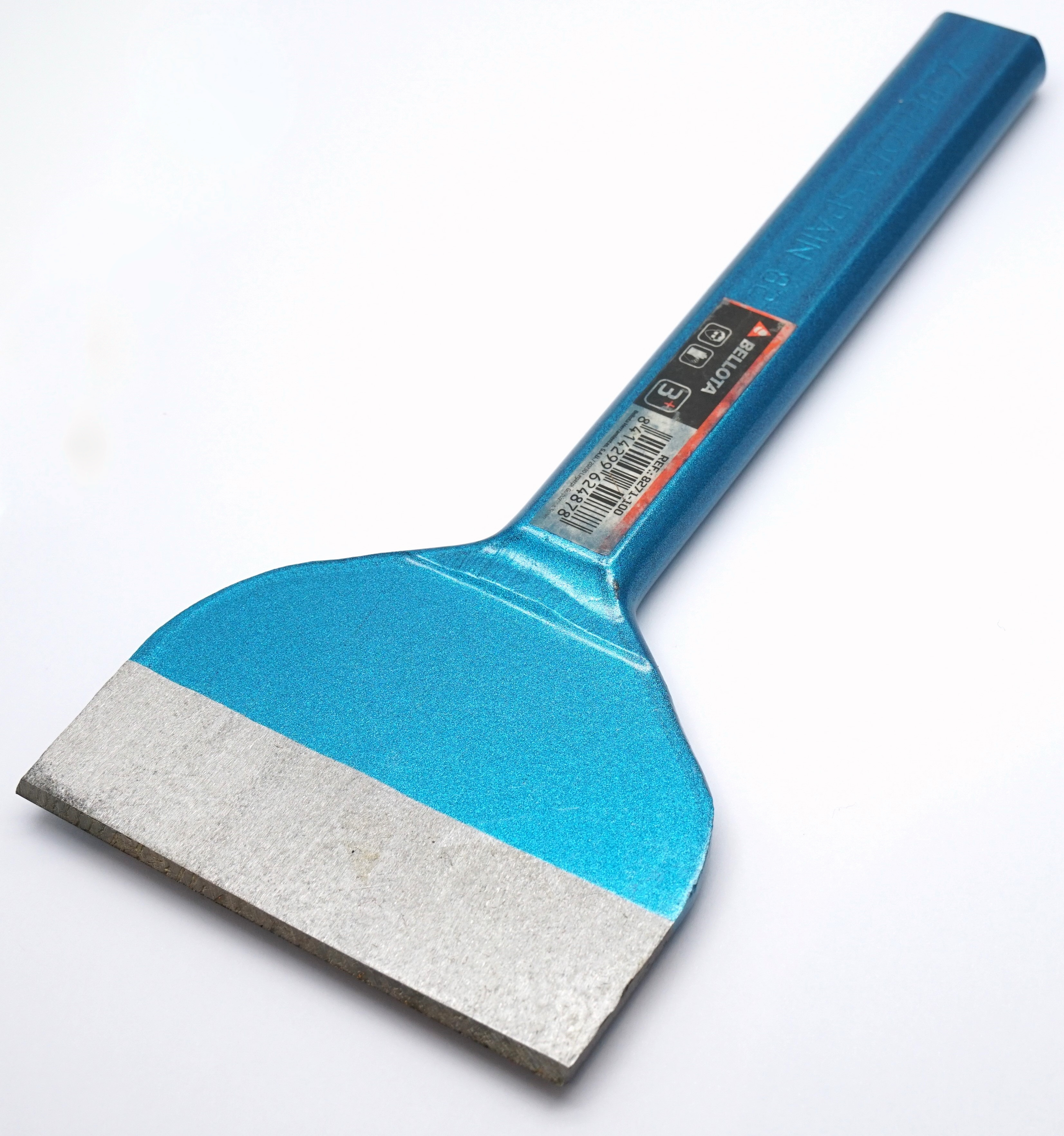 Bellota Chrome vanadium Wide Spade bolster  brick Chisel with wide blade tip 100mm